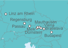 Itinerario del Crucero De Regensburg a Budapest  - Riverside