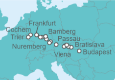 Itinerario del Crucero Desde Budapest a Trier  - Riverside