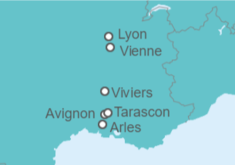 Itinerario del Crucero De Lyon a Aviñón - Riverside