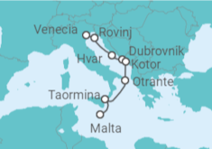 Itinerario del Crucero Croacia, Montenegro, Italia - Ponant