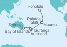 Itinerario del Crucero Polinesia Francesa, Nueva Zelanda - Celebrity Cruises