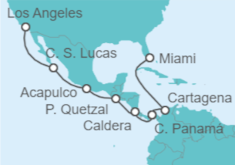 Itinerario del Crucero Canal de Panamá: México y Costa Rica a Miami - NCL Norwegian Cruise Line