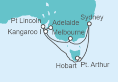 Itinerario del Crucero Australia - Princess Cruises