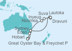 Itinerario del Crucero Australia, Fiji, Nueva Caledonia - Princess Cruises