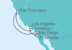 Itinerario del Crucero Estados Unidos (EE.UU.), México - Princess Cruises