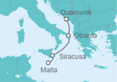 Itinerario del Crucero Esplendor mediterráneo (formula puerto/puerto) - CroisiMer