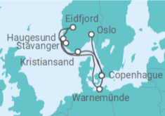 Itinerario del Crucero Dinamarca, Alemania, Noruega - MSC Cruceros