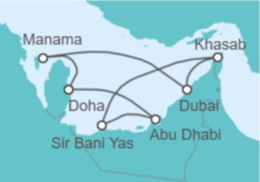Itinerario del Crucero Doha y el desierto asombroso - Celestyal Cruises