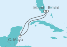 Itinerario del Crucero Sol Maya - Virgin Voyages