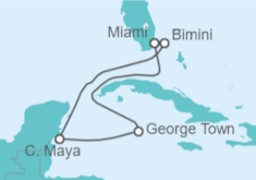 Itinerario del Crucero Gran Caimán, Costa Maya y Más - Virgin Voyages