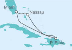 Itinerario del Crucero Seducción en Puerto Plata y Nassau - Virgin Voyages