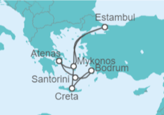 Itinerario del Crucero Estambul, Atenas e Islas Griegas III con bebidas - Costa Cruceros