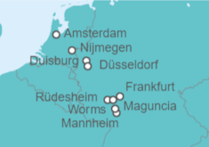 Itinerario del Crucero De Ámsterdam a Frankfurt  - Riverside