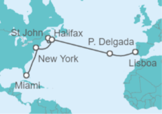 Itinerario del Crucero Desde Lisboa a Miami - NCL Norwegian Cruise Line