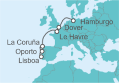 Itinerario del Crucero Reino Unido, Francia, España, Portugal - Costa Cruceros