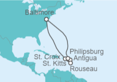 Itinerario del Crucero Antigua Y Barbuda, Saint Maarten - Royal Caribbean