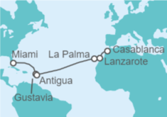 Itinerario del Crucero De Miami a Casablanca - Explora Journeys