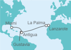 Itinerario del Crucero De Miami a Lanzarote - Explora Journeys