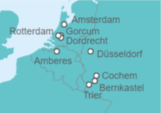 Itinerario del Crucero De Trier a Ámsterdam - Riverside