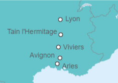 Itinerario del Crucero De Aviñón a Lyon - Riverside