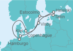 Itinerario del Crucero Dinamarca, Suecia, Finlandia, Estonia - Cunard