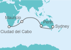 Itinerario del Crucero Australia, Mauricio - Princess Cruises