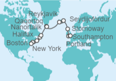 Itinerario del Crucero Desde Boston (EEUU) a Southampton (Londres) - Princess Cruises