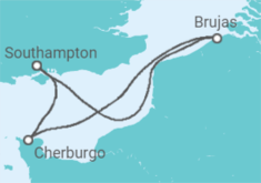 Itinerario del Crucero Bélgica, Francia - MSC Cruceros