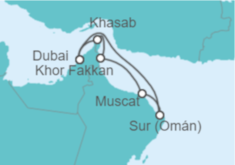 Itinerario del Crucero Emiratos Árabes, Omán - Explora Journeys