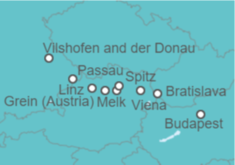 Itinerario del Crucero Alemania, Austria, Hungría - AmaWaterways