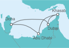 Itinerario del Crucero Desierto asombroso y Grand Prix de Qatar - Celestyal Cruises
