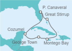 Itinerario del Crucero Great Stirrup Cay y Cozumel - NCL Norwegian Cruise Line