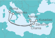 Itinerario del Crucero Grecia, Turquía e Italia - Disney Cruise Line