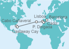 Itinerario del Crucero De Orlando a Barcelona - Disney Cruise Line