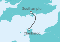 Itinerario del Crucero De Londres a Cherburgo - Disney Cruise Line