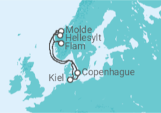 Itinerario del Crucero Copenhague y el esplendor de Noruega - MSC Cruceros