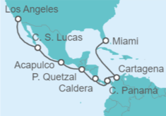 Itinerario del Crucero México, Costa Rica y Colombia - NCL Norwegian Cruise Line