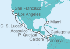 Itinerario del Crucero Desde San Francisco (EEUU) a Miami (EEUU) - NCL Norwegian Cruise Line