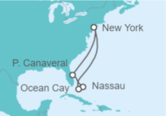 Itinerario del Crucero Islas Paradisíacas - TI - MSC Cruceros