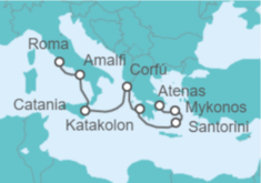 Itinerario del Crucero Italia, Grecia - Oceania Cruises