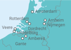 Itinerario del Crucero Holanda - Riverside