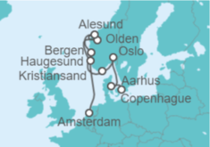 Itinerario del Crucero Dinamarca, Noruega - Royal Caribbean