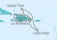 Itinerario del Crucero Reggae, salsa y merengue - Costa Cruceros