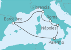 Itinerario del Crucero Italia, Francia - Disney Cruise Line