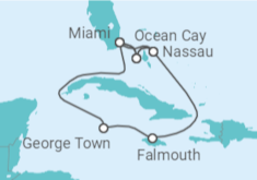 Itinerario del Crucero Bahamas, Jamaica, Islas Caimán, Estados Unidos (EE.UU.) - MSC Cruceros