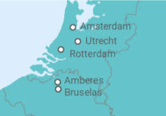 Itinerario del Crucero Crucero por Países Bajos y Bélgica - CroisiEurope