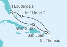 Itinerario del Crucero Bahamas, Puerto Rico, Islas Vírgenes - EEUU - Holland America Line
