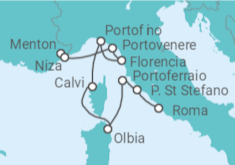 Itinerario del Crucero Italia - Silversea