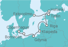 Itinerario del Crucero Capitales Bálticas - Silversea