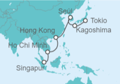 Itinerario del Crucero Sudeste asiático - Silversea